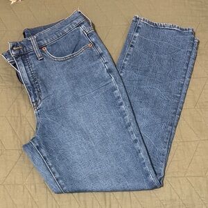 J. Crew Women's Straight Leg Jeans in Denim Blue